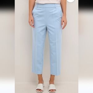 NWT Kaffe Loose fit Pleated Pants 'sakura' in Windsurfer Blue Size 4-6